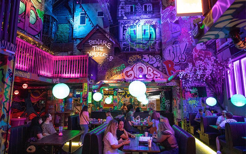 Inside of Golf Fang at Hoults Yard